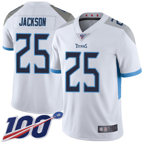 Tennessee Titans Limited White Men Adoree  Jackson Road Jersey NFL Football #25 100th Season Vapor Untouchable